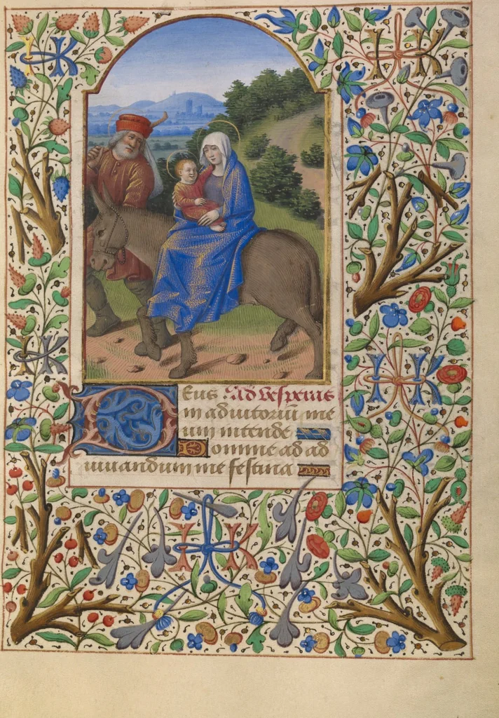 An illustration from Katherine Hours, 1480, leaf 24