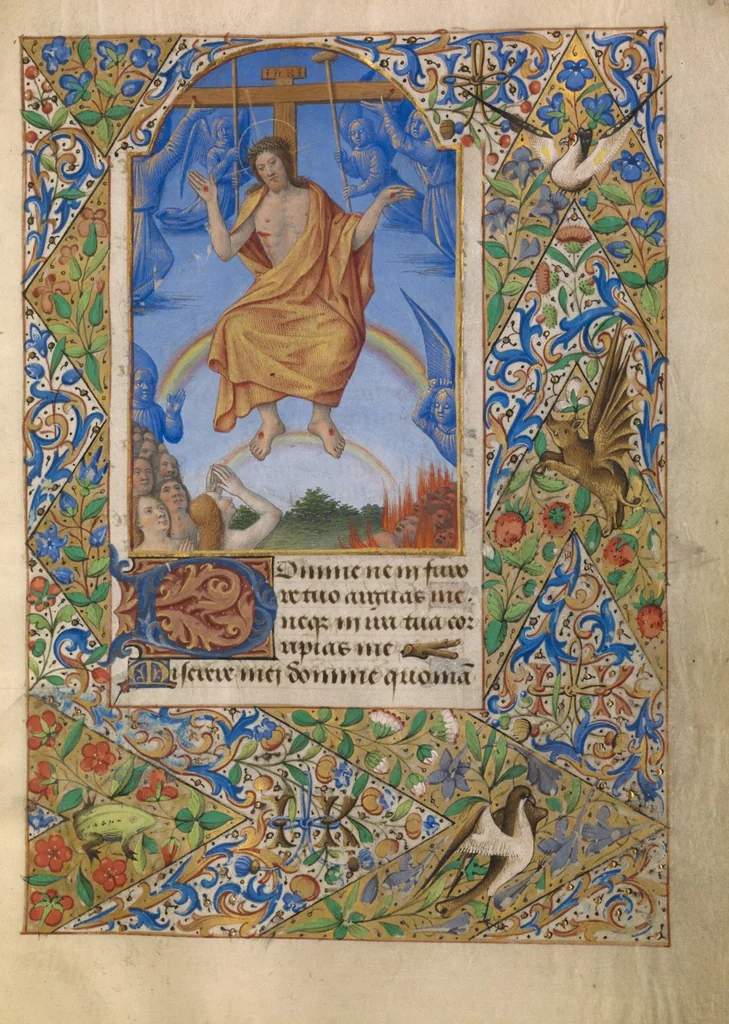 An illustration from Katherine Hours, 1480, leaf 25