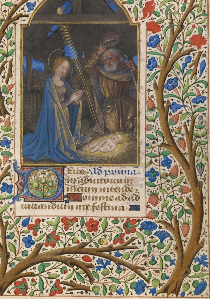 An illustration from Katherine Hours, 1480, leaf 26