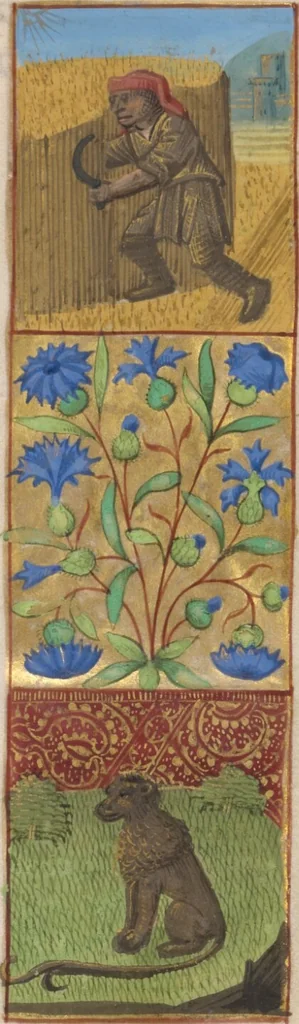 An illustration from Katherine Hours, 1480, leaf 9