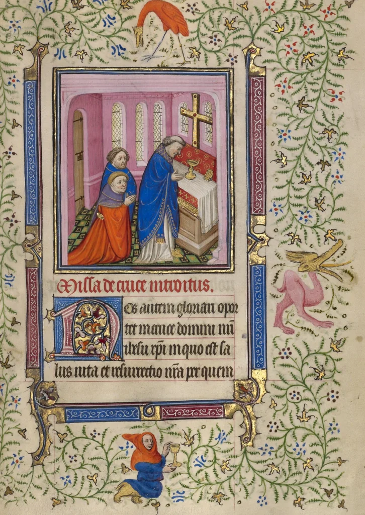 An illustration from Book of Hours, 1410, leaf 1