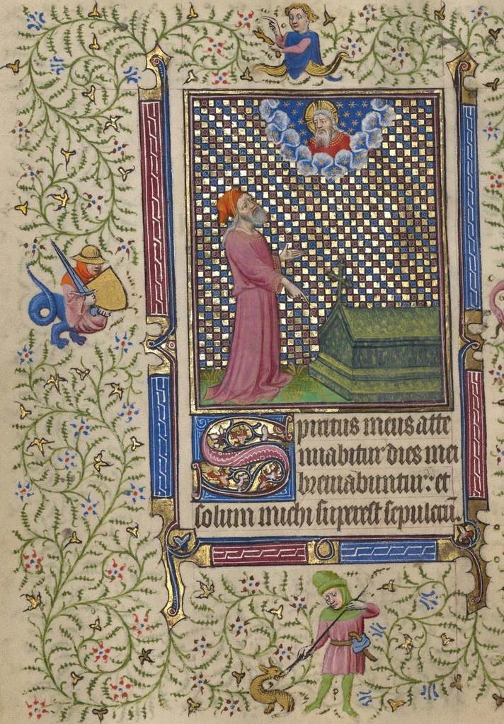 An illustration from Book of Hours, 1410, leaf 32