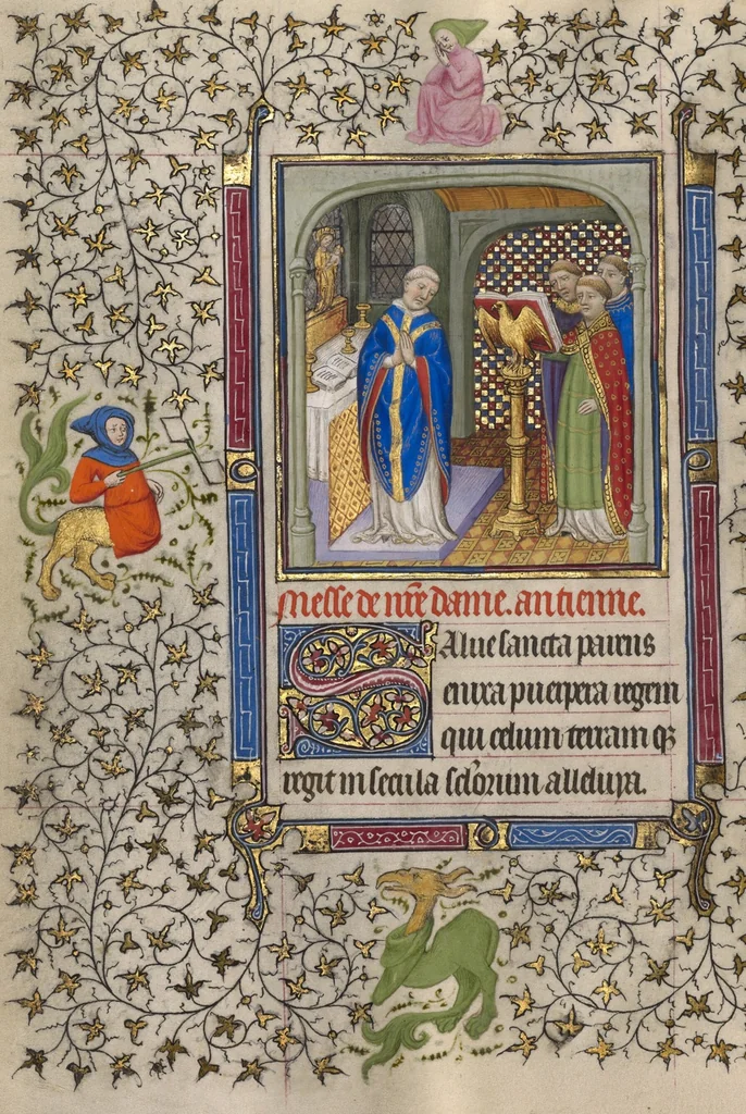 An illustration from Book of Hours, 1410, leaf 38