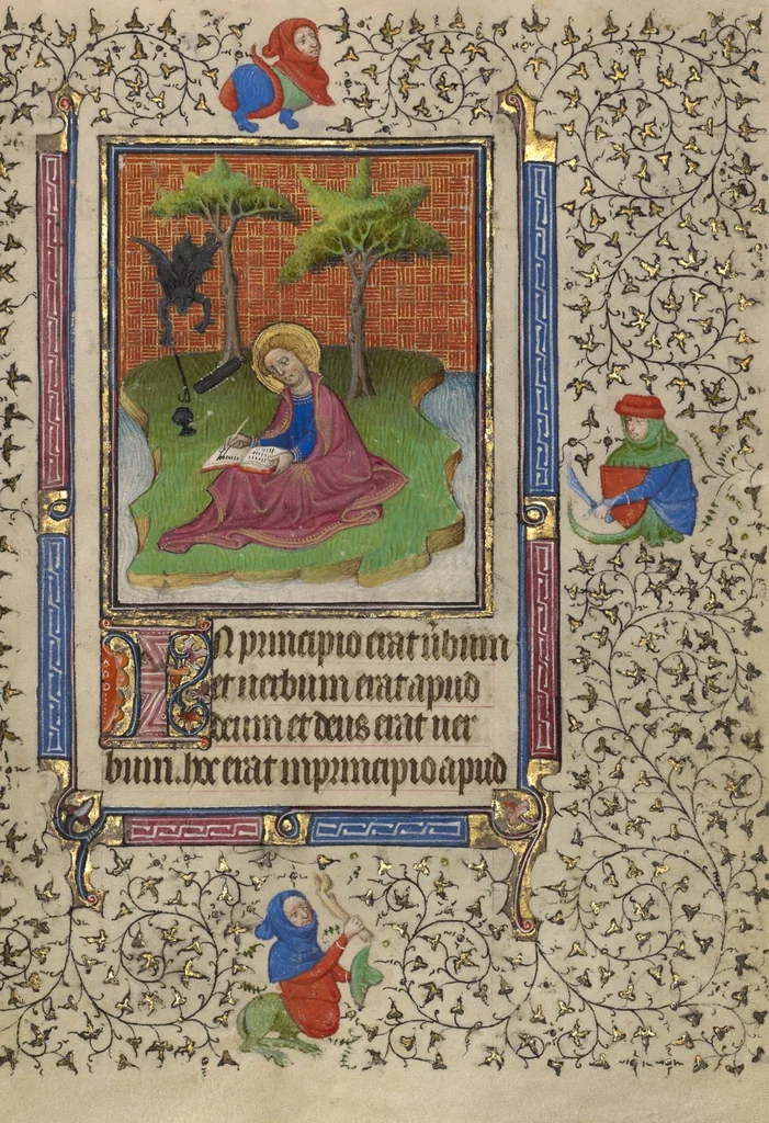 An illustration from Book of Hours, 1410, leaf 44