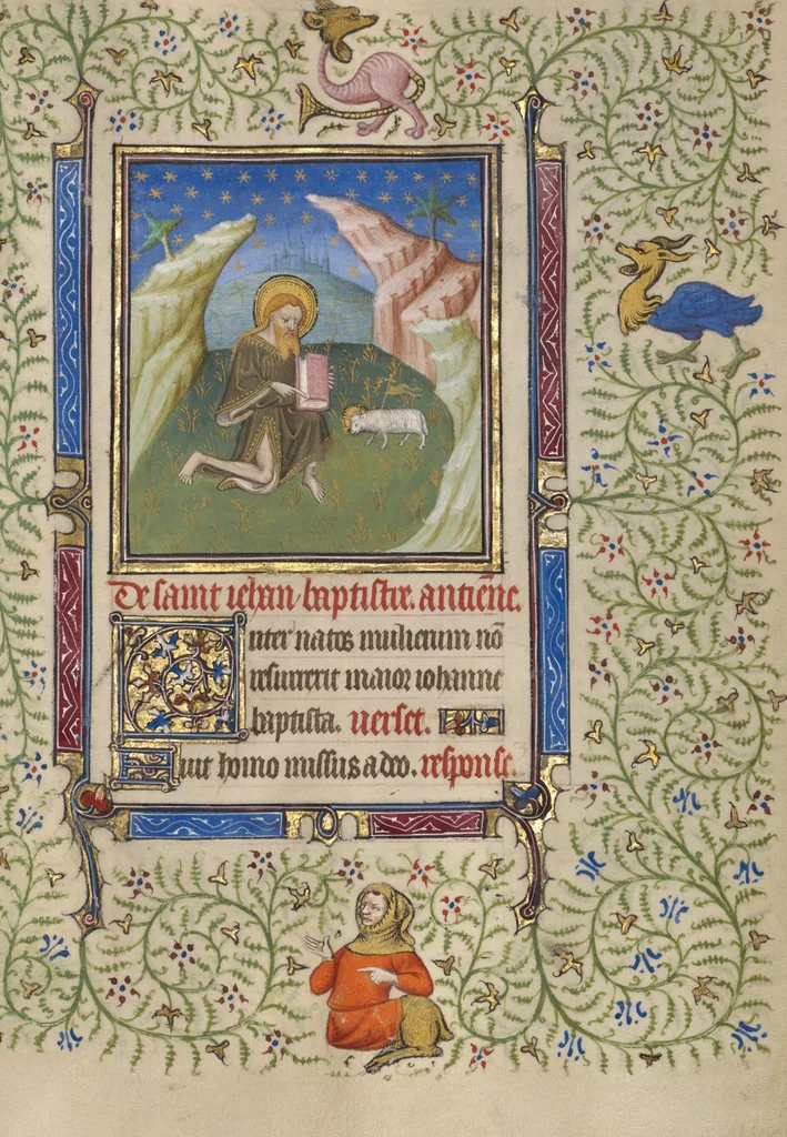 An illustration from Book of Hours, 1410, leaf 45