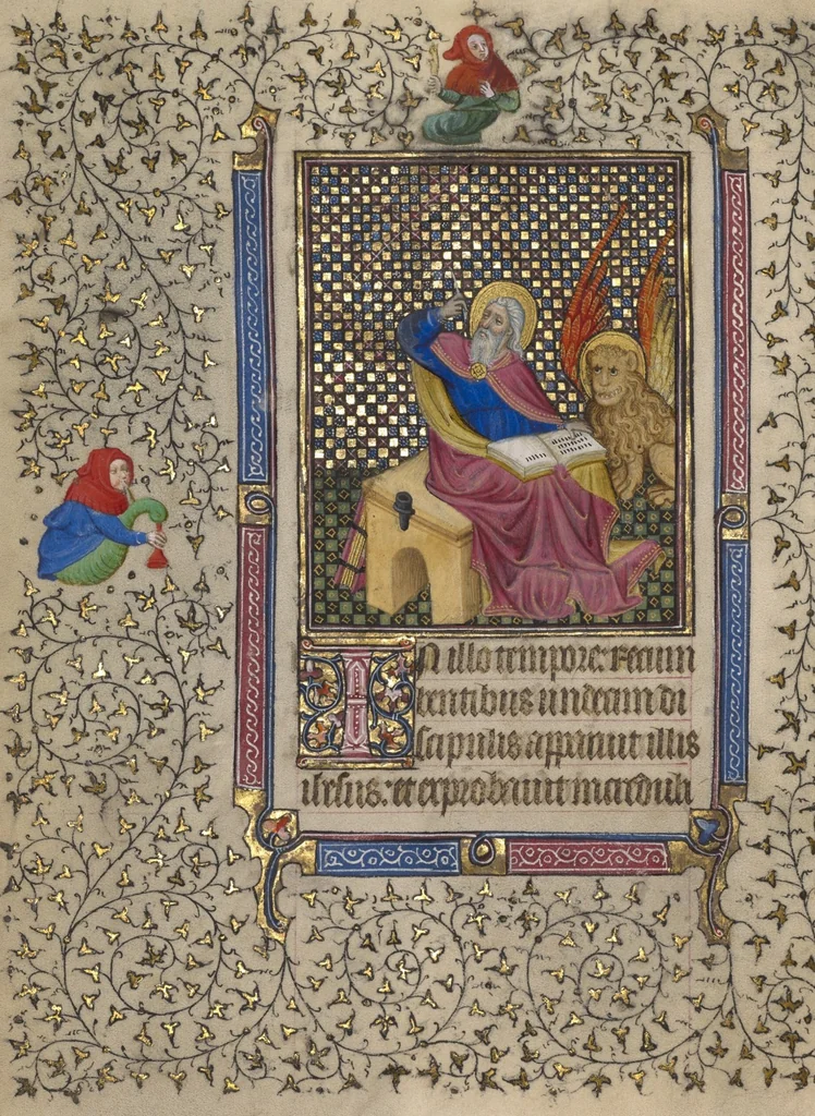 An illustration from Book of Hours, 1410, leaf 48