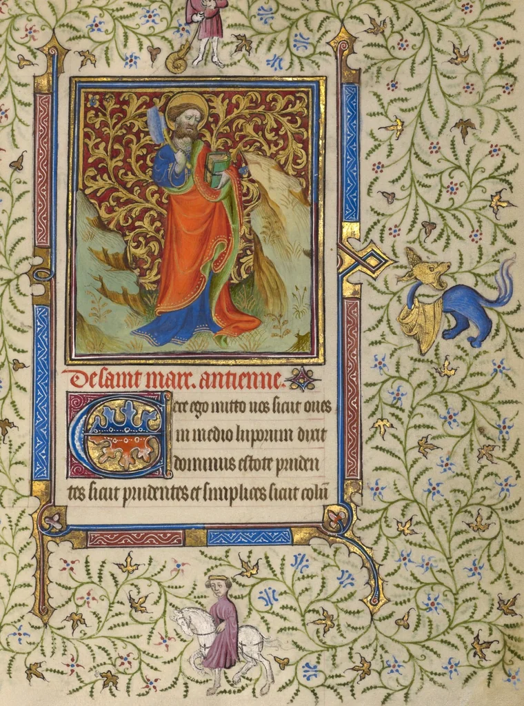 An illustration from Book of Hours, 1410, leaf 49