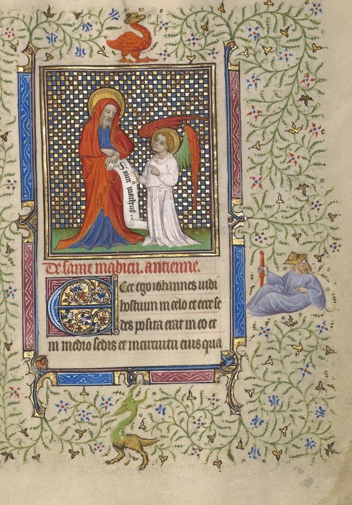 An illustration from Book of Hours, 1410, leaf 51