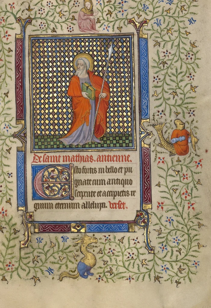 An illustration from Book of Hours, 1410, leaf 52