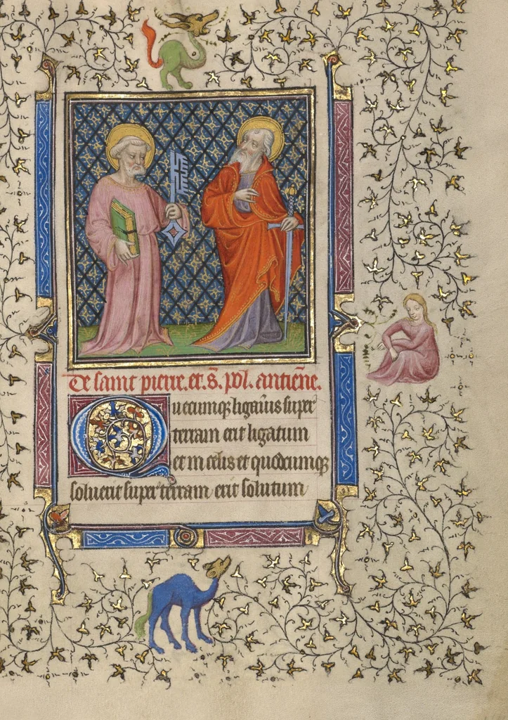 An illustration from Book of Hours, 1410, leaf 54