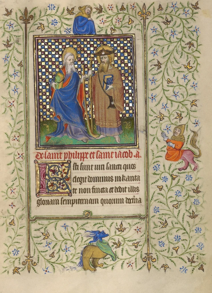 An illustration from Book of Hours, 1410, leaf 55
