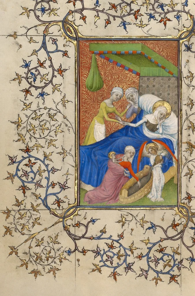 An illustration from Collection of Masses for High Feasts, 1410, leaf 10