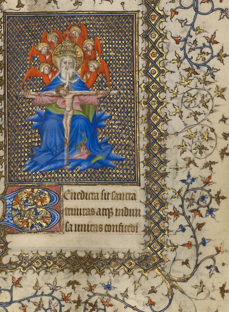 An illustration from Collection of Masses for High Feasts, 1410, leaf 15