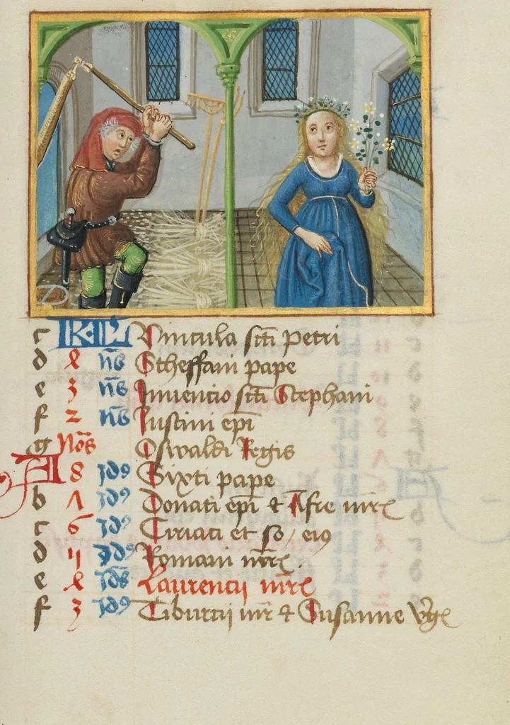 An illustration from Book of Hours, 1550, leaf 2