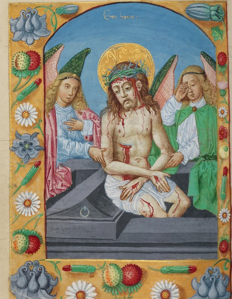 An illustration from Book of Hours, 1550, leaf 24
