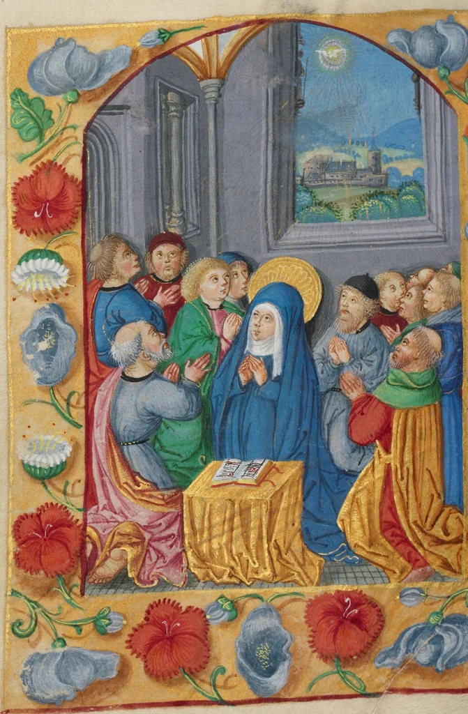 An illustration from Book of Hours, 1550, leaf 33