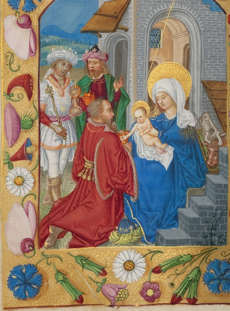 An illustration from Book of Hours, 1550, leaf 41