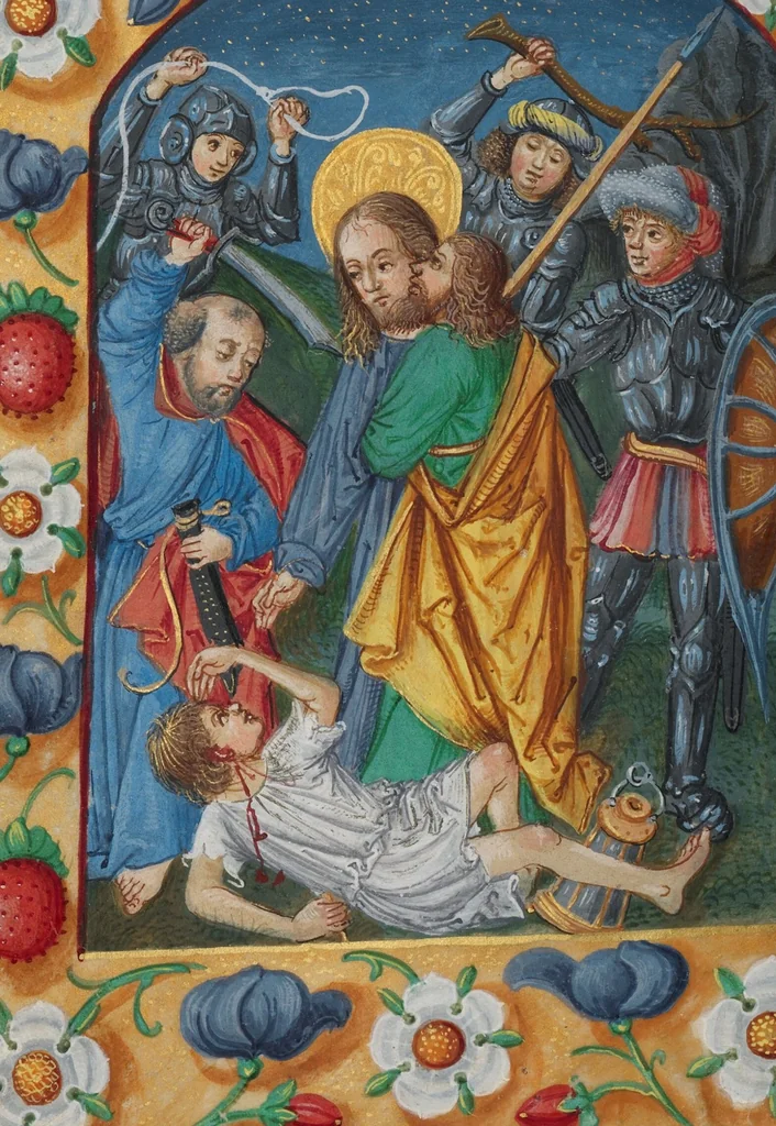 An illustration from Book of Hours, 1550, leaf 43
