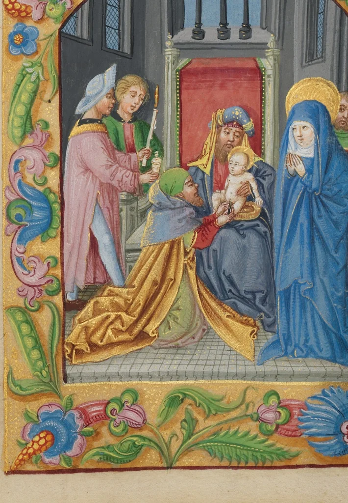 An illustration from Book of Hours, 1550, leaf 44