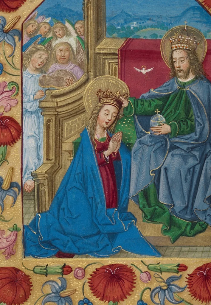 An illustration from Book of Hours, 1550, leaf 45