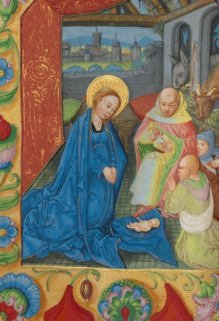 An illustration from Book of Hours, 1550, leaf 46