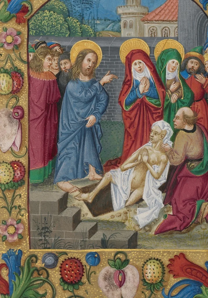 An illustration from Book of Hours, 1550, leaf 48