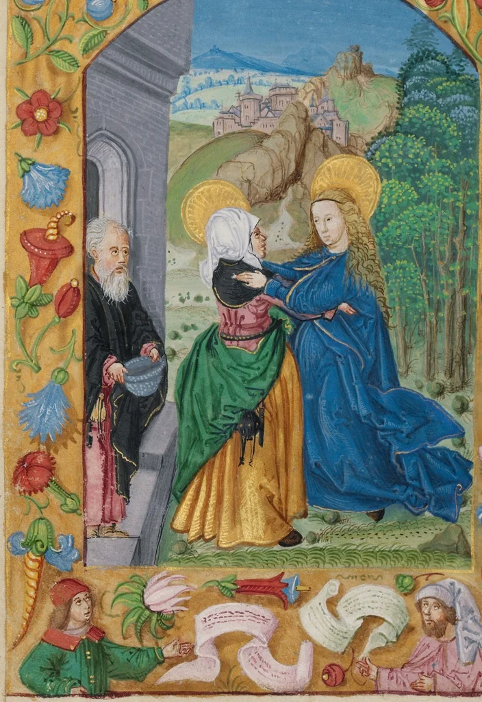 An illustration from Book of Hours, 1550, leaf 50