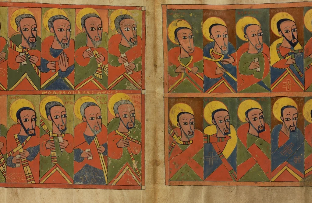 An illustration from Gospel Book, 1480, leaf 19