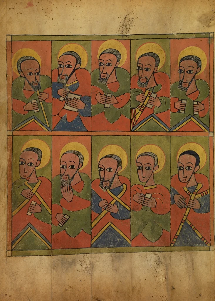 An illustration from Gospel Book, 1480, leaf 28