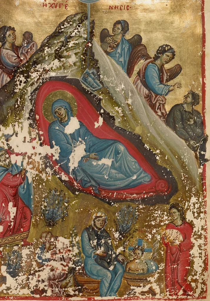 An illustration from Gospel Book, 1250, leaf 30