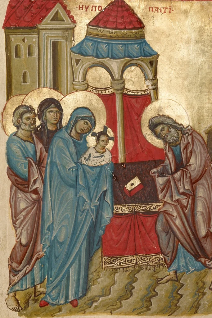 An illustration from Gospel Book, 1250, leaf 31