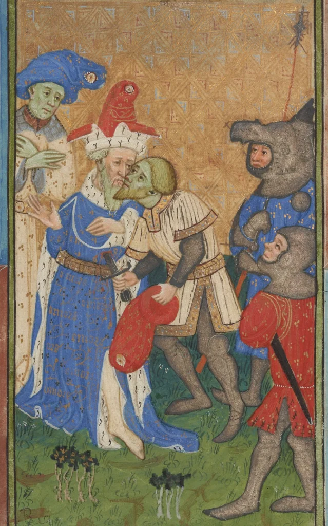 An illustration from Miniature from a manuscript, 1420, leaf 1