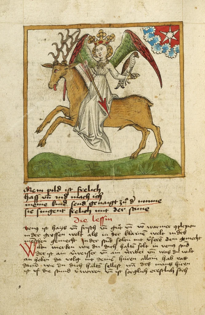 An illustration from Miscellany: Anatomical-Physiological Description of Men; Liber Synonimorum; Descriptions of Planets, Zodiacs, and Comets; Treatises on Divination from Names, etc., 1464, leaf 25