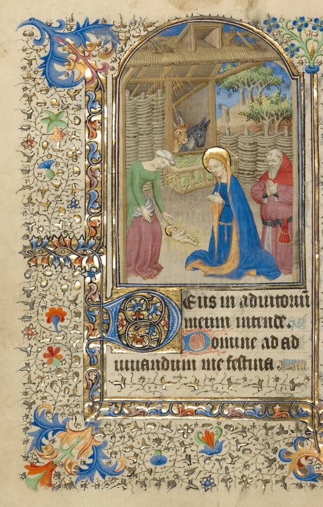 An illustration from Book of Hours, 1420, leaf 12