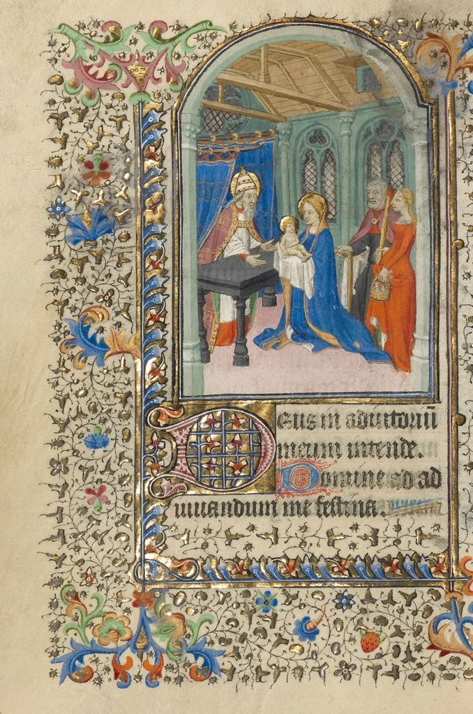 An illustration from Book of Hours, 1420, leaf 13