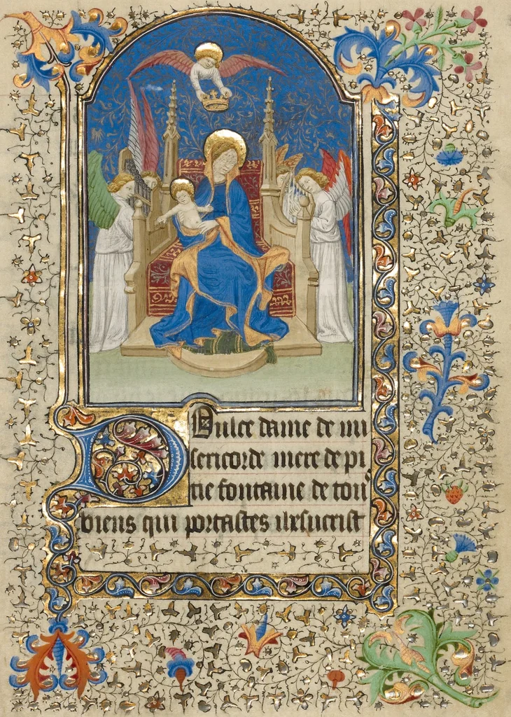 An illustration from Book of Hours, 1420, leaf 14