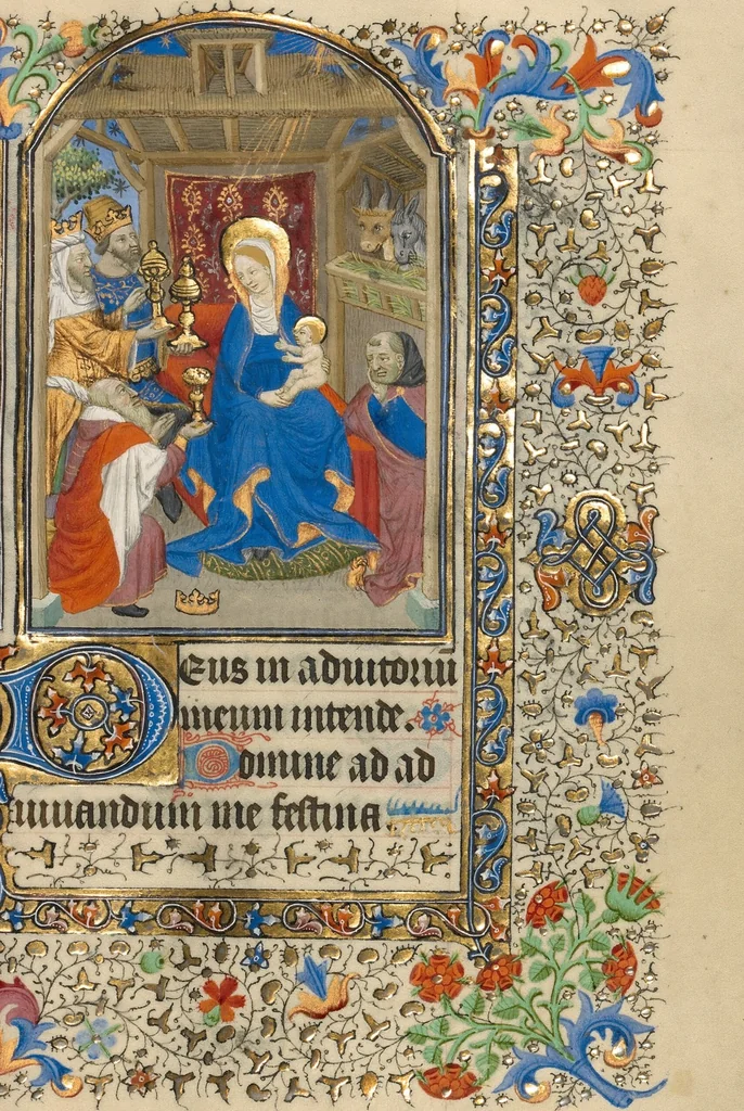 An illustration from Book of Hours, 1420, leaf 4