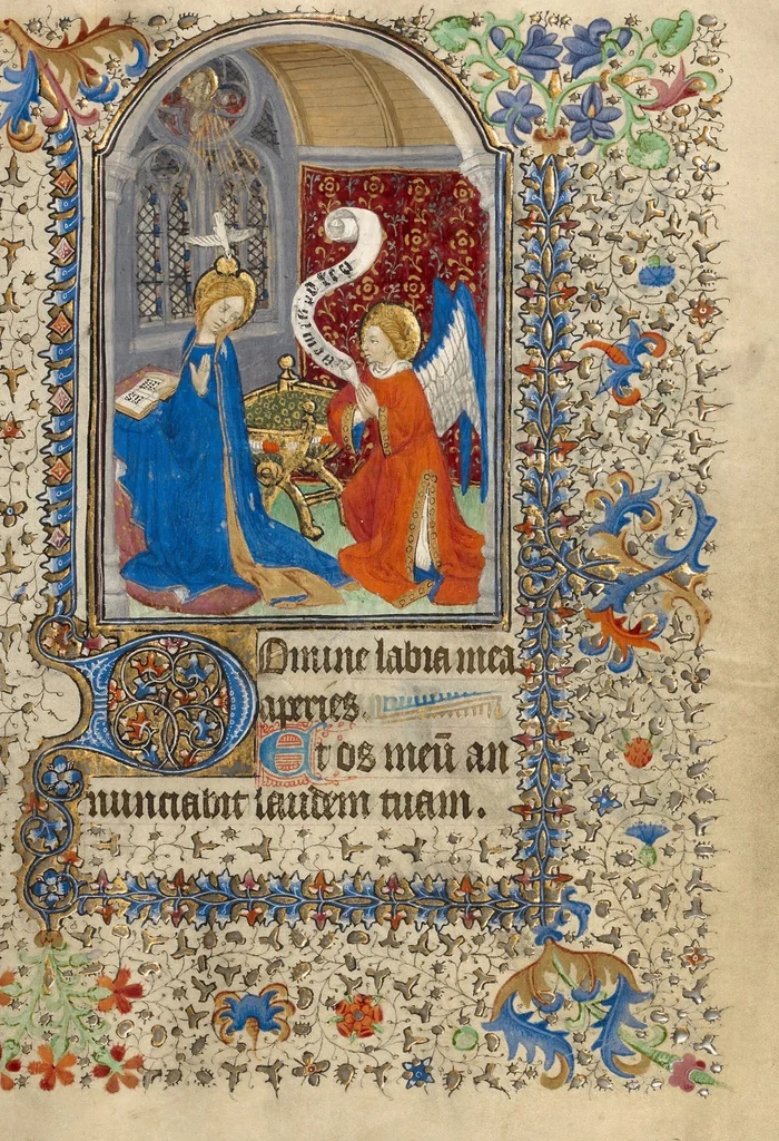An illustration from Book of Hours, 1420, leaf 5