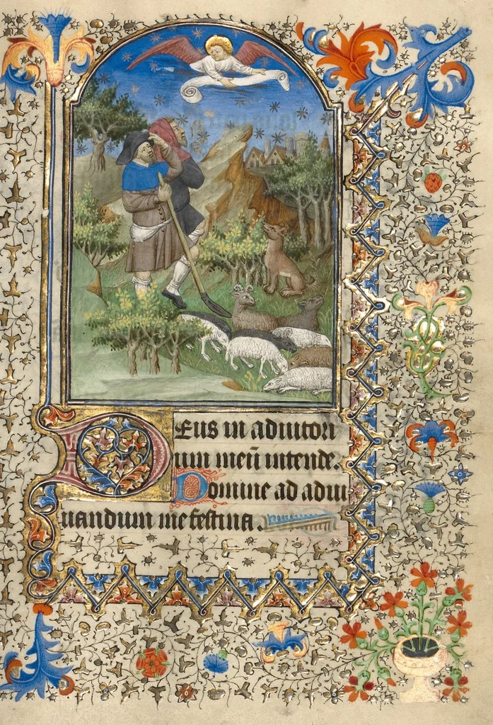 An illustration from Book of Hours, 1420, leaf 6