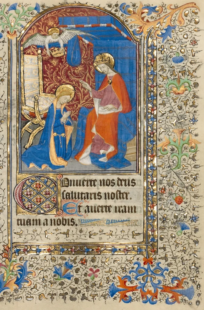 An illustration from Book of Hours, 1420, leaf 7