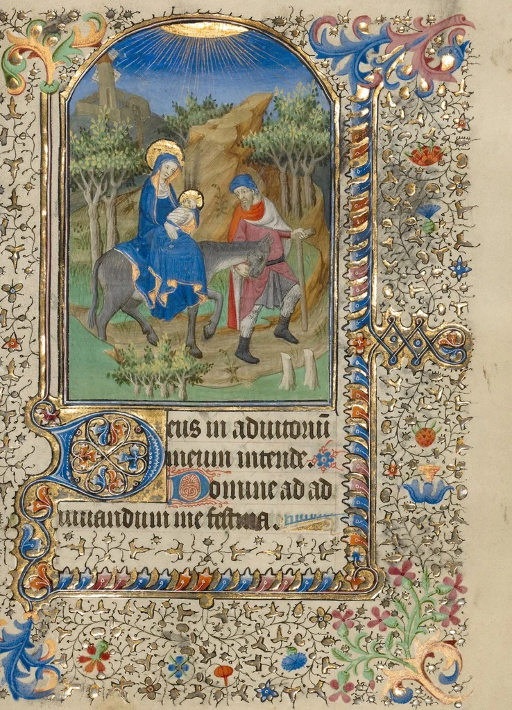 An illustration from Book of Hours, 1420, leaf 9