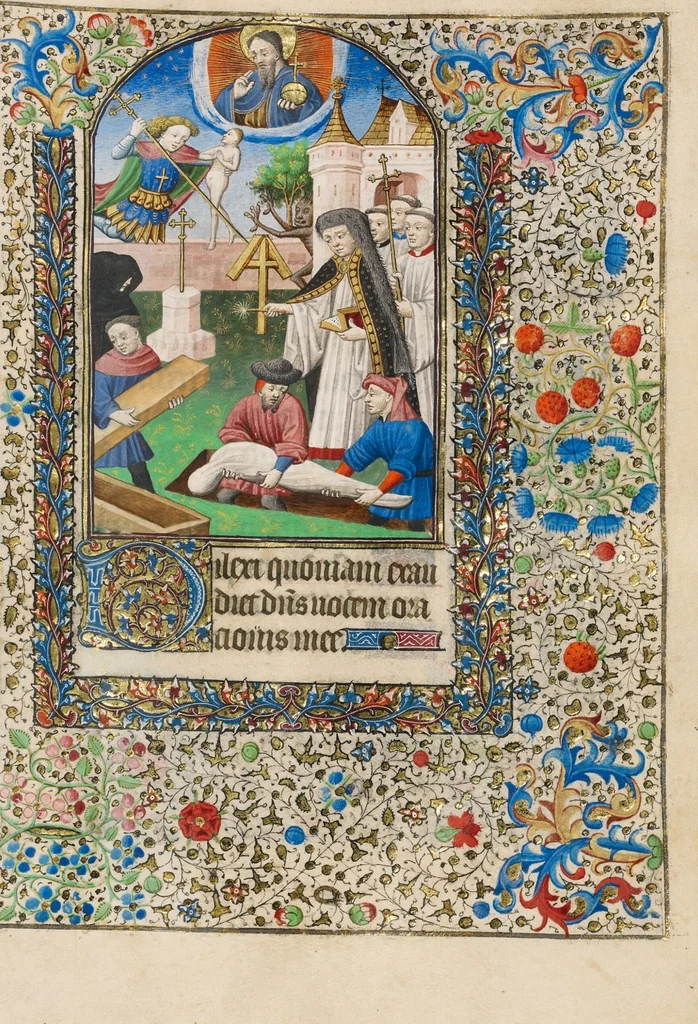 An illustration from Book of Hours, 1440, leaf 1