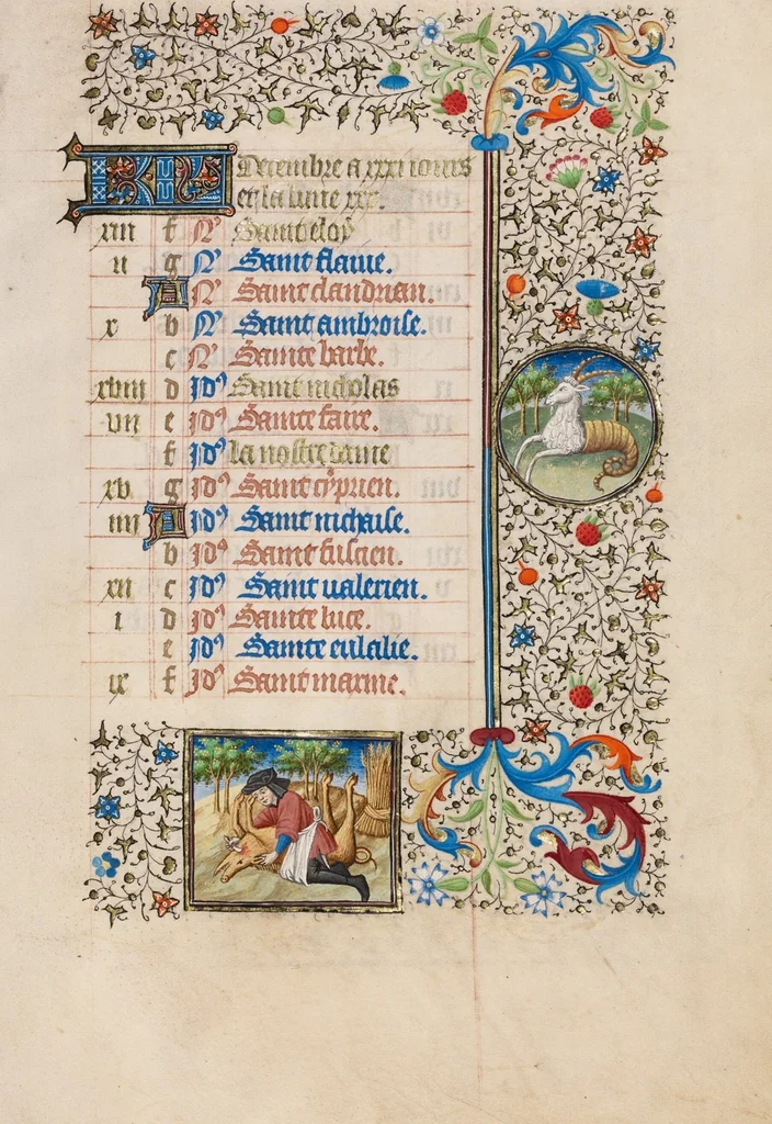An illustration from Book of Hours, 1440, leaf 11