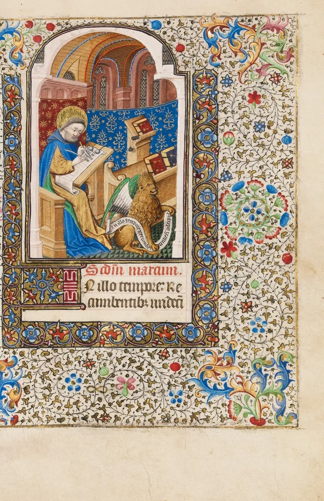An illustration from Book of Hours, 1440, leaf 55