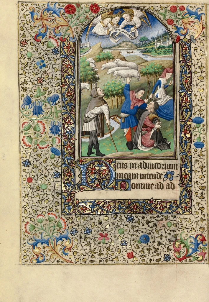 An illustration from Book of Hours, 1440, leaf 74
