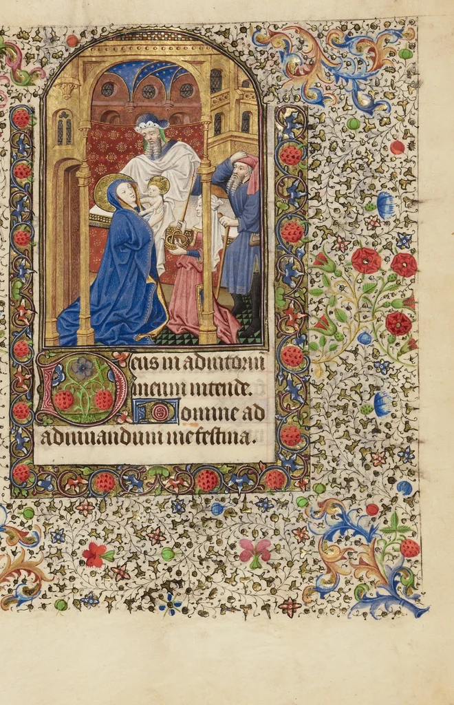 An illustration from Book of Hours, 1440, leaf 82
