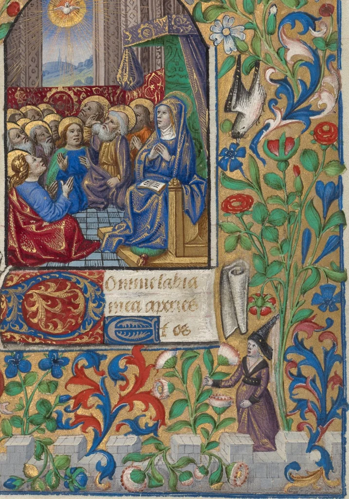 An illustration from Book of Hours, 1480, leaf 13