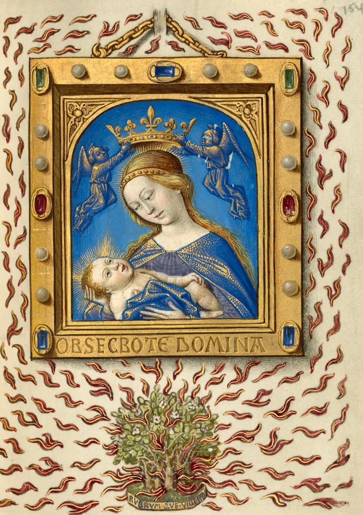 An illustration from Book of Hours, 1480, leaf 21