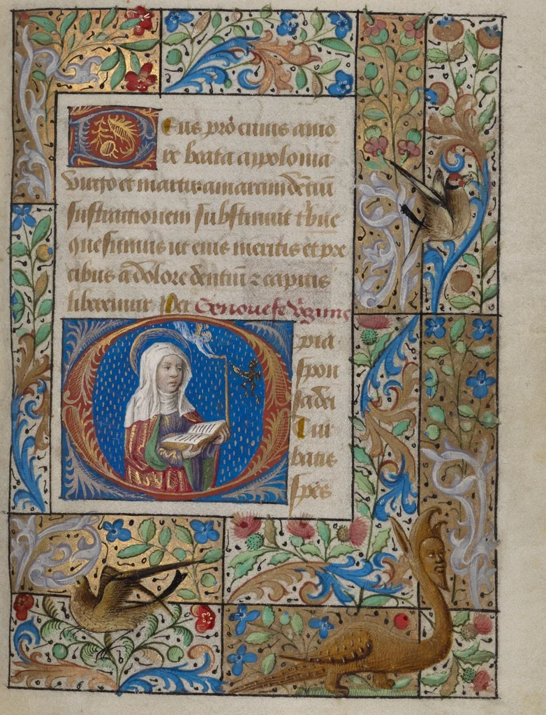 An illustration from Book of Hours, 1480, leaf 4