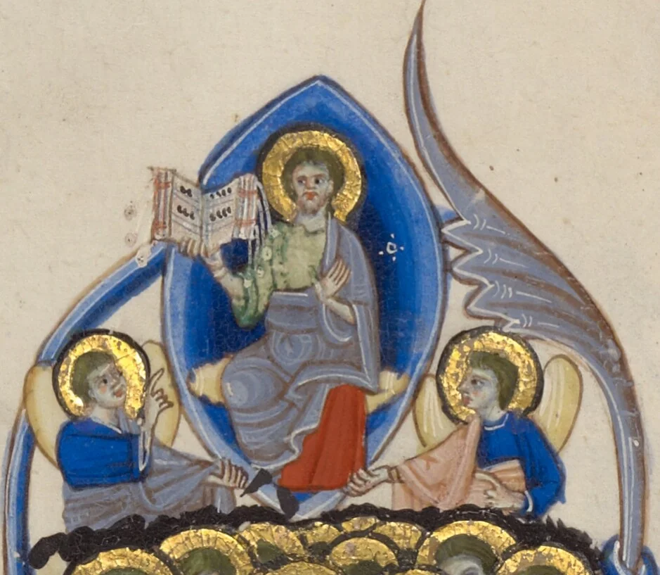 An illustration from Abbey Bible, 1250, leaf 28